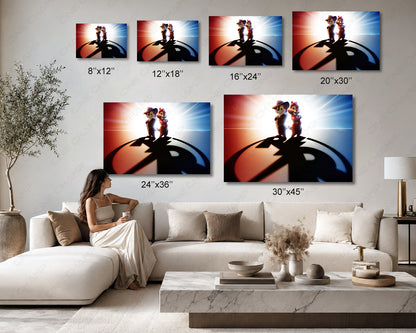 Chip 'n Dale: Rescue Rangers Canvas Print Available in Multiple Sizes for Home, Office, Kids Room, Playroom, and Family Room Decor