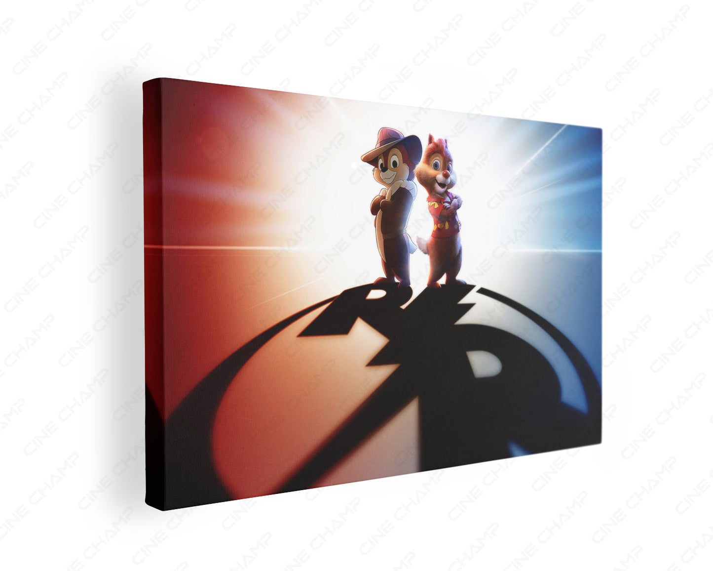 Chip 'n Dale: Rescue Rangers Canvas Print Gallery Wrap Featuring Disney Animated Adventure Inspired Wall Artwork