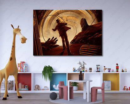 Cinematic Indiana Jones premium canvas print