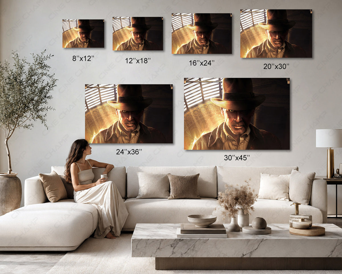 Cinematic adventure movie premium canvas art
