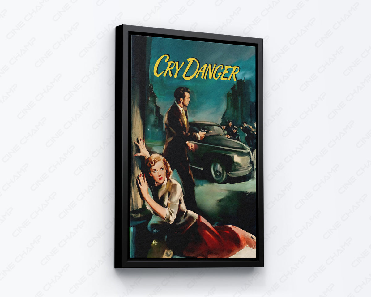 Classic Cry Danger Film Noir Artwork