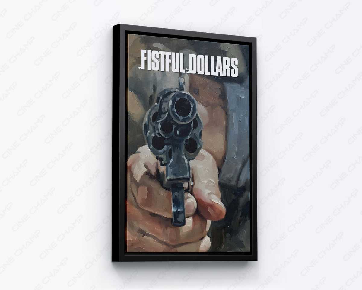 Classic Gunslinger Revolver Canvas Art