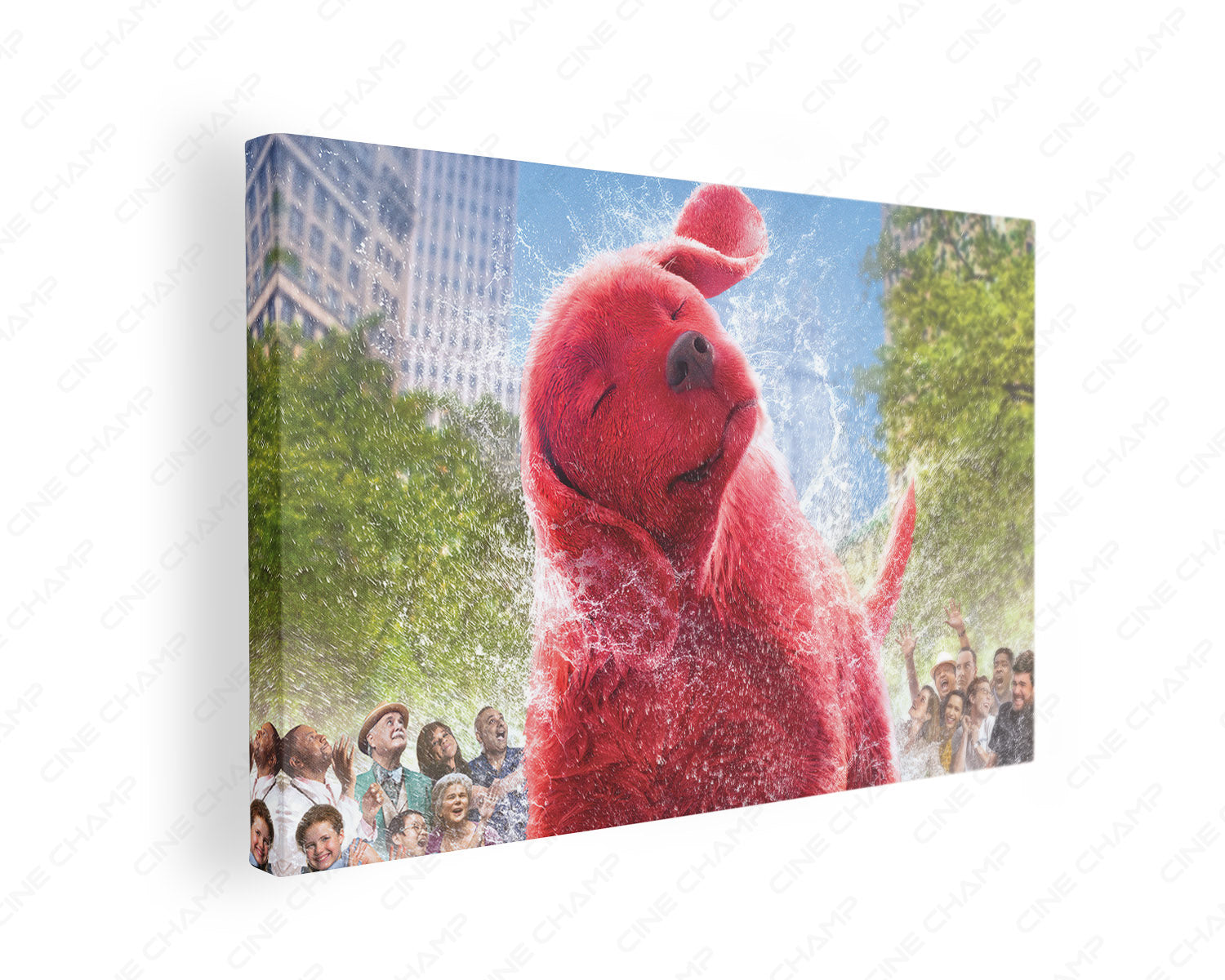 Clifford the Big Red Dog Wall Art Gallery Wrap Featuring Family Adventure Movie Inspired Wall Artwork