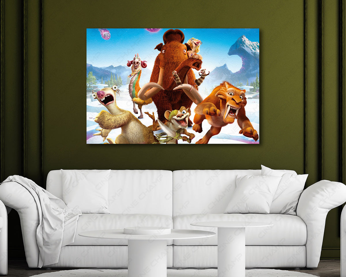 Collision Course movie canvas artwork