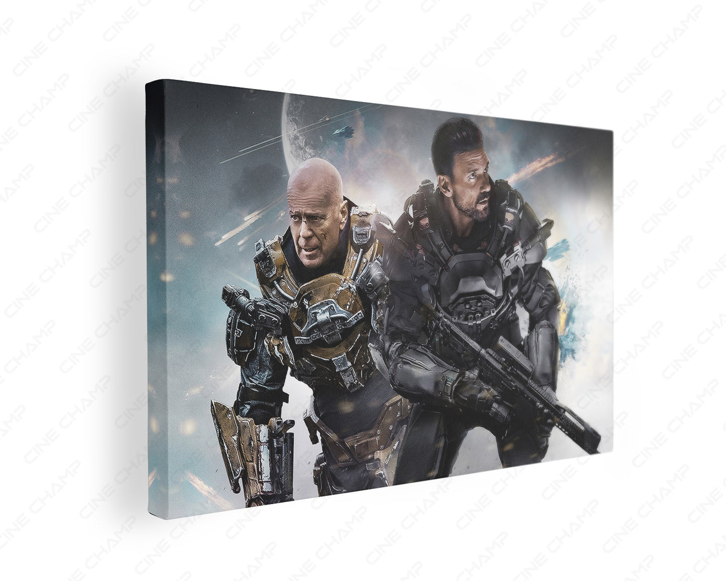 Cosmic Sin Canvas Print Gallery Wrap Featuring Sci-Fi Action Movie Inspired Wall Artwork