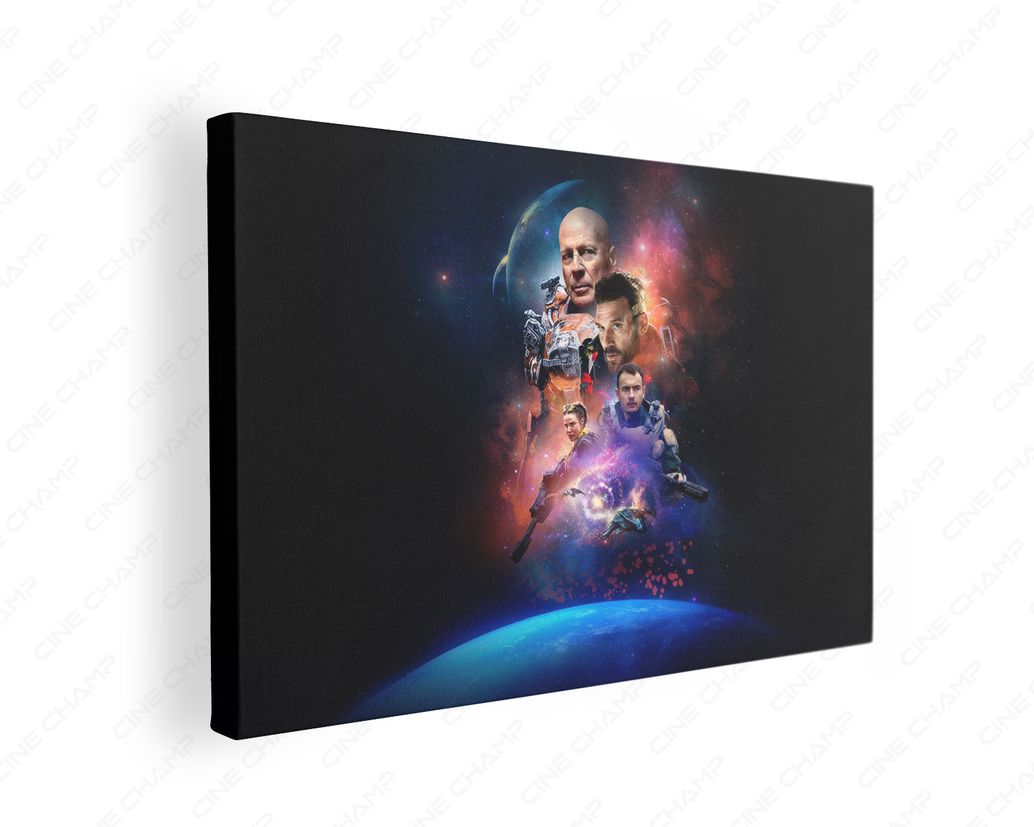 Cosmic Sin Canvas Wall Art Gallery Wrap Featuring Premium Sci-Fi Action Movie Inspired Wall Decor