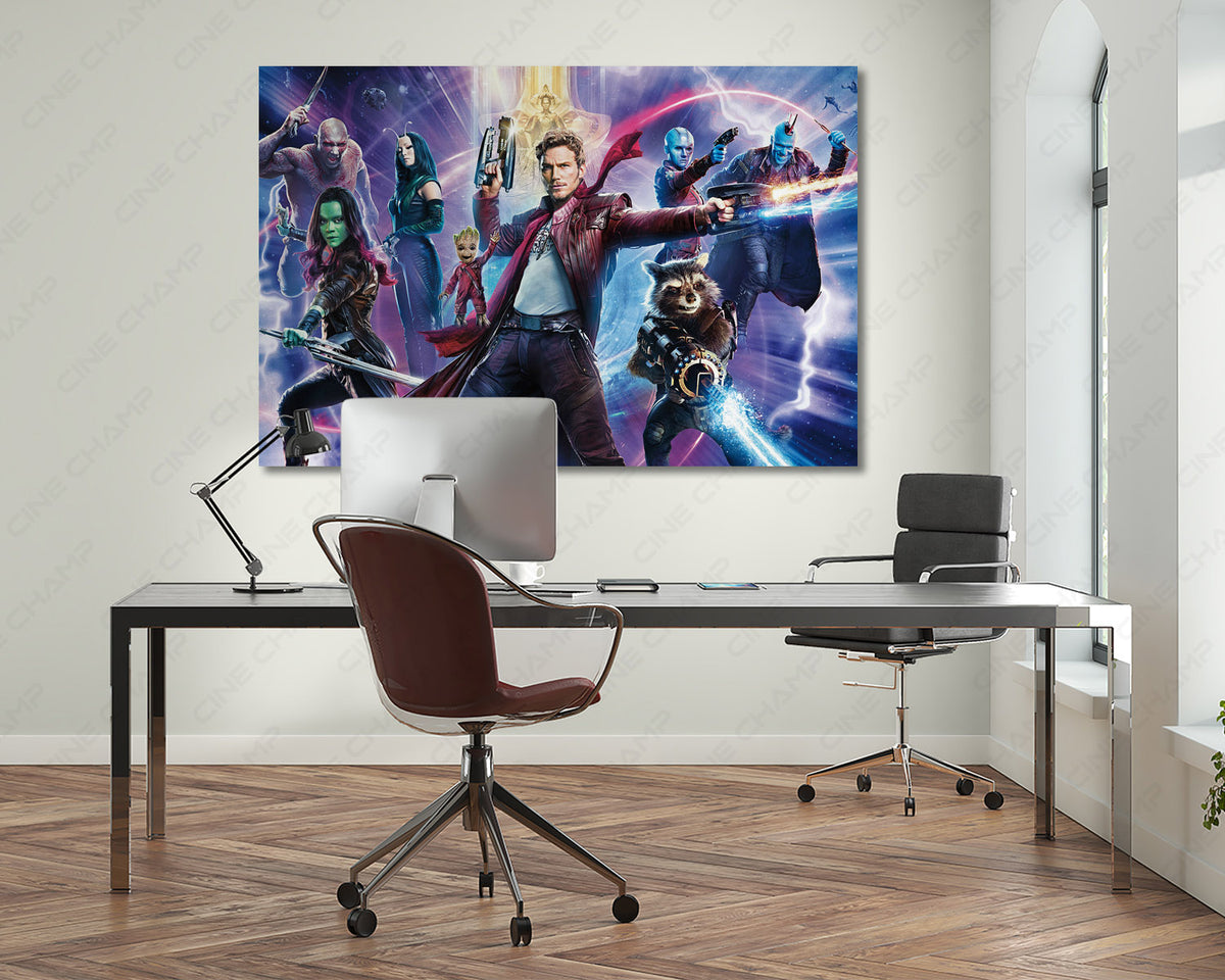 Cosmic superhero canvas wall decor