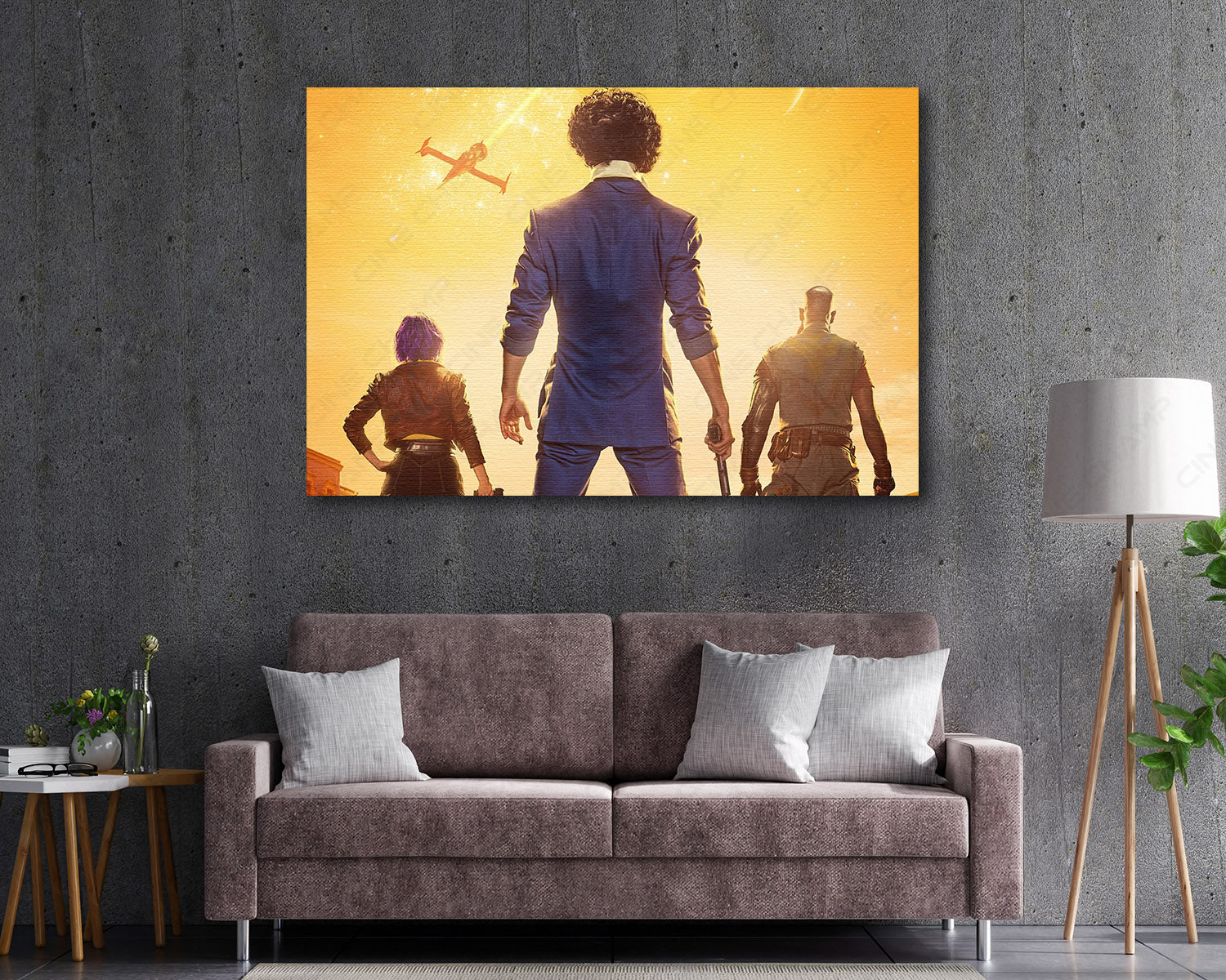 Cowboy Bebop Canvas Print Enhancing a Professional Workspace with Iconic Anime Wall Decor