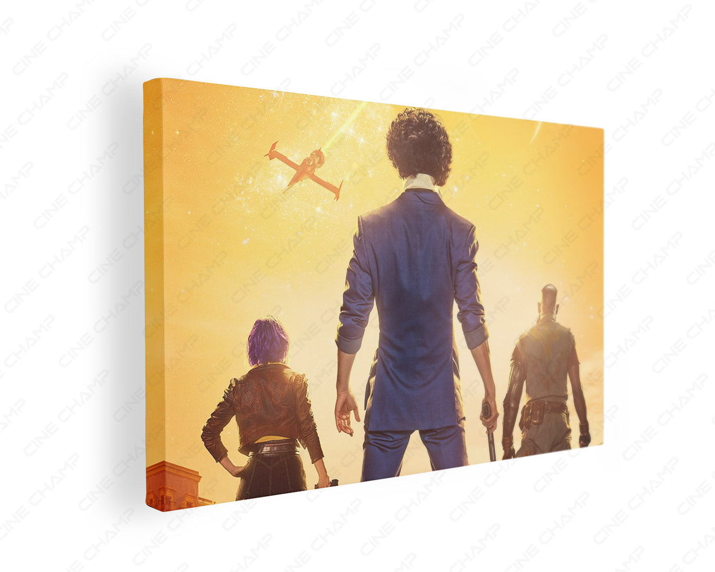 Cowboy Bebop Canvas Print Gallery Wrap Featuring Premium Anime Sci-Fi Inspired Wall Decor
