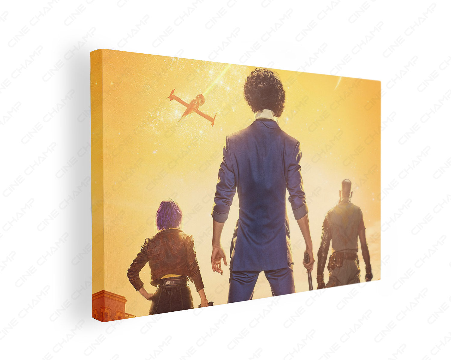 Cowboy Bebop Canvas Print Gallery Wrap Featuring Premium Anime Sci-Fi Inspired Wall Decor