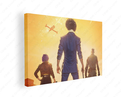 Cowboy Bebop Canvas Print Gallery Wrap Featuring Premium Anime Sci-Fi Inspired Wall Decor