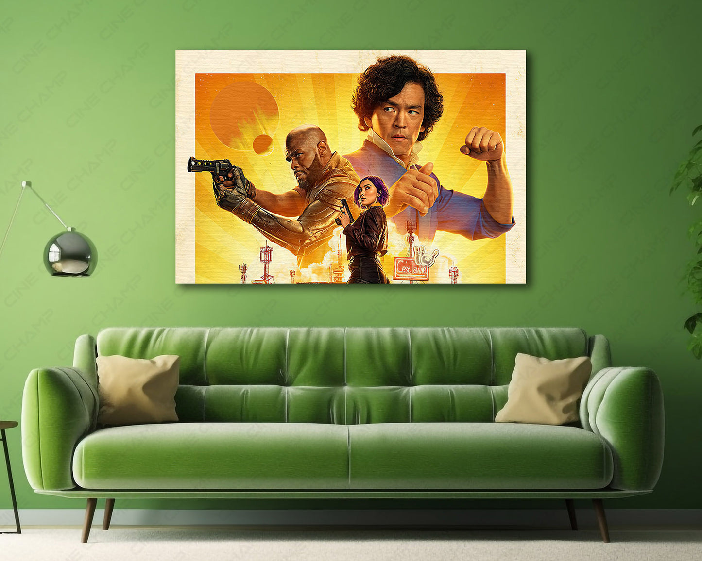 Cowboy Bebop Canvas Wall Art Enhancing a Professional Workspace with Iconic Anime Wall Decor
