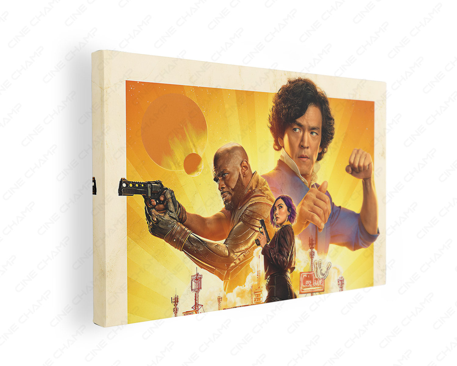 Cowboy Bebop Canvas Wall Art Gallery Wrap Featuring Premium Anime Sci-Fi Inspired Wall Decor