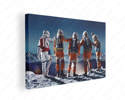 Crater Canvas Print Gallery Wrap Featuring Premium Sci-Fi Adventure Movie Inspired Wall Decor