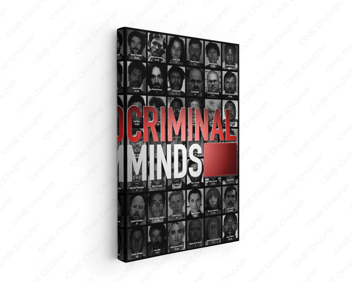 Criminal Minds Canvas Wall Art Inspired by the Popular FBI Crime Drama