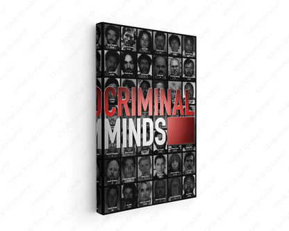 Criminal Minds Canvas Wall Art Inspired by the Popular FBI Crime Drama