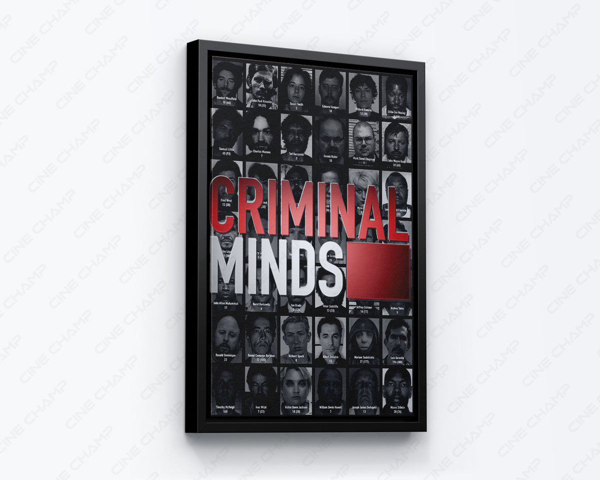 Criminal Minds Inspired Canvas Wall Art for a Media Room