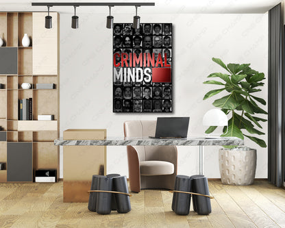 Criminal Minds TV Series Inspired Canvas Print for Collectors
