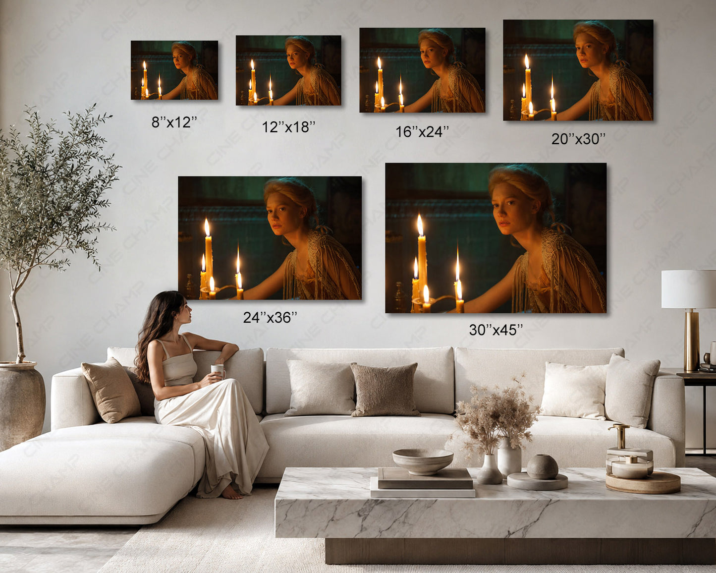 Crimson Peak Canvas Print Available in Multiple Sizes for Living Room, Office, Bedroom, Home Theater, and Media Room Decor