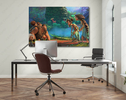 Croods Family Adventure Canvas Art