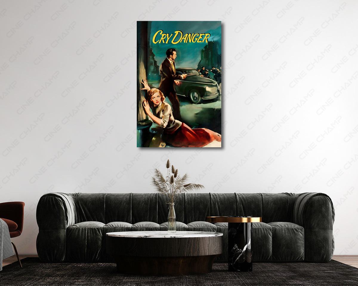 Cry Danger 1951 Film Noir Canvas Artwork