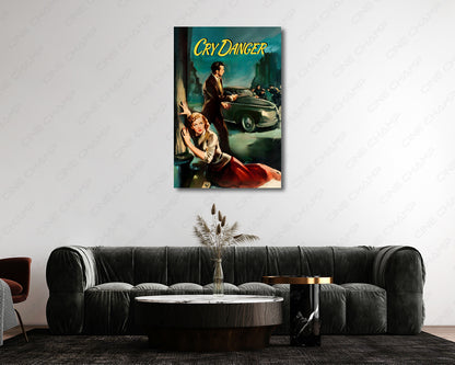 Cry Danger 1951 Film Noir Canvas Artwork