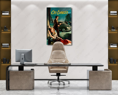 Cry Danger Canvas for a Classic Movie Room