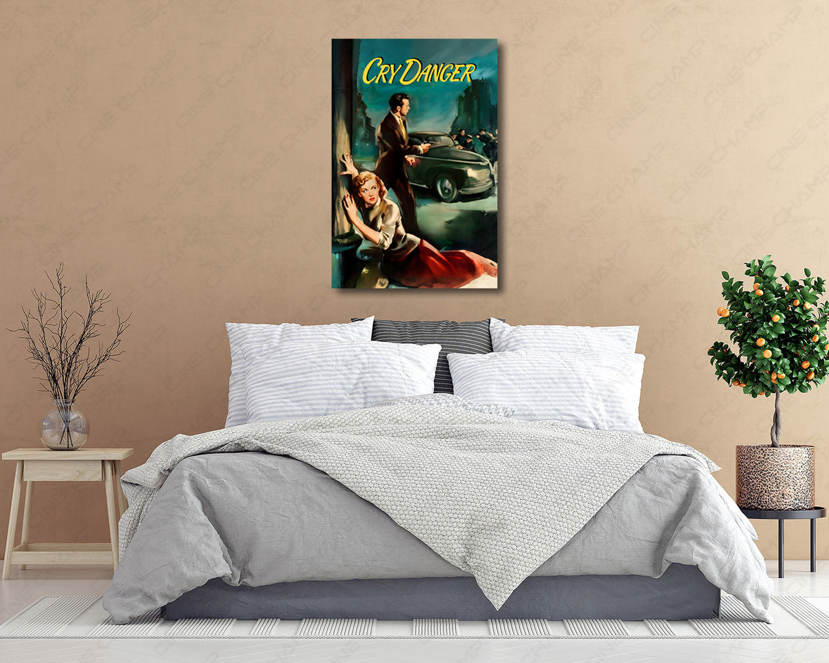 Cry Danger Vintage Suspense Wall Decor