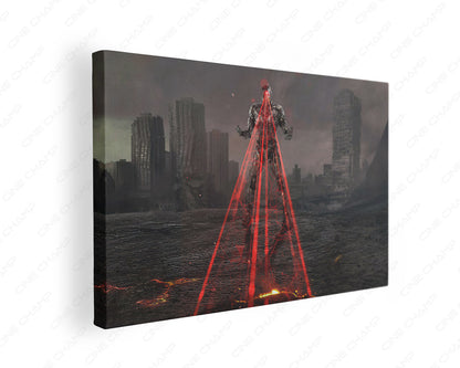Cyborg Canvas Gallery Wrap Featuring Premium DC Comics Superhero Inspired Wall Art on Stretched Canvas