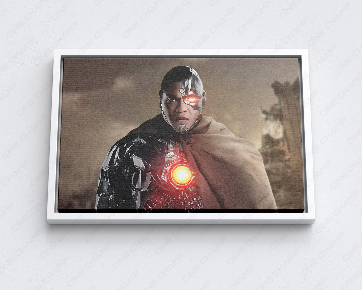 Cyborg Superhero Canvas For Gaming Room