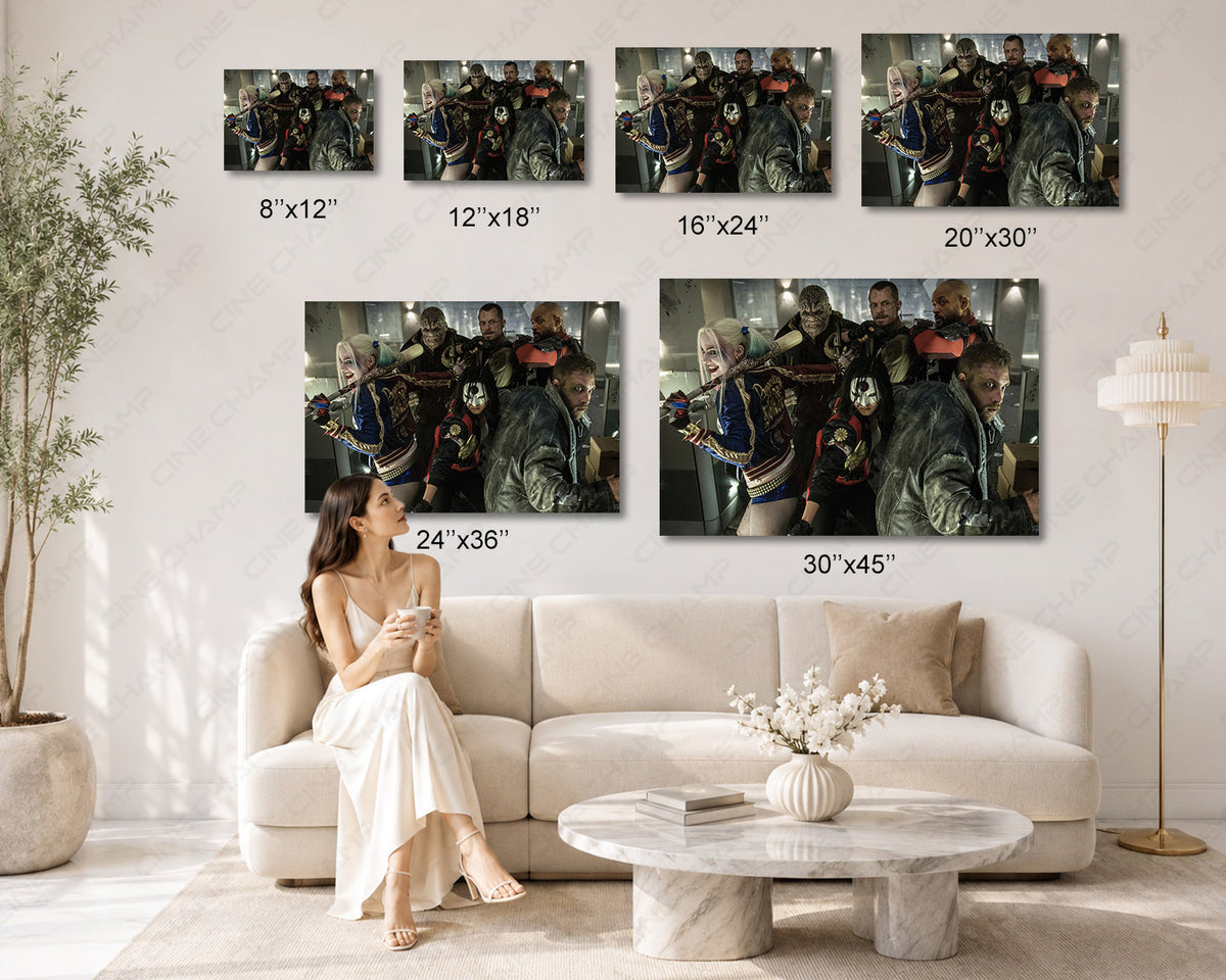 DC Superhero Movie Wall Art
