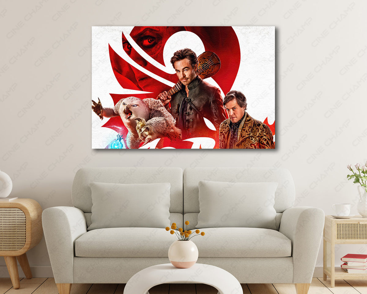 D&D fantasy adventure canvas artwork
