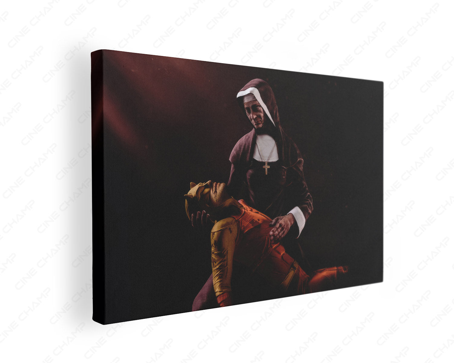 Daredevil: Born Again A Man Without Hope Canvas Print gallery wrap featuring dark Marvel superhero artwork, perfect for modern home and entertainment room décor.