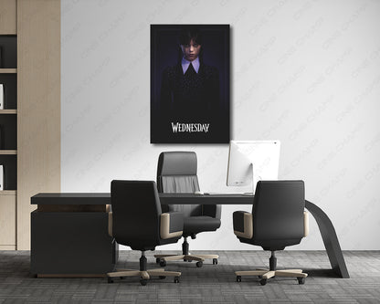 Dark Aesthetic Wednesday Wall Art