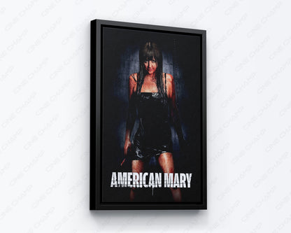 Dark American Mary inspired wall art for horror movie fans