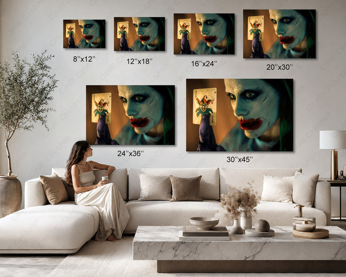 Dark Joker DC movie canvas print