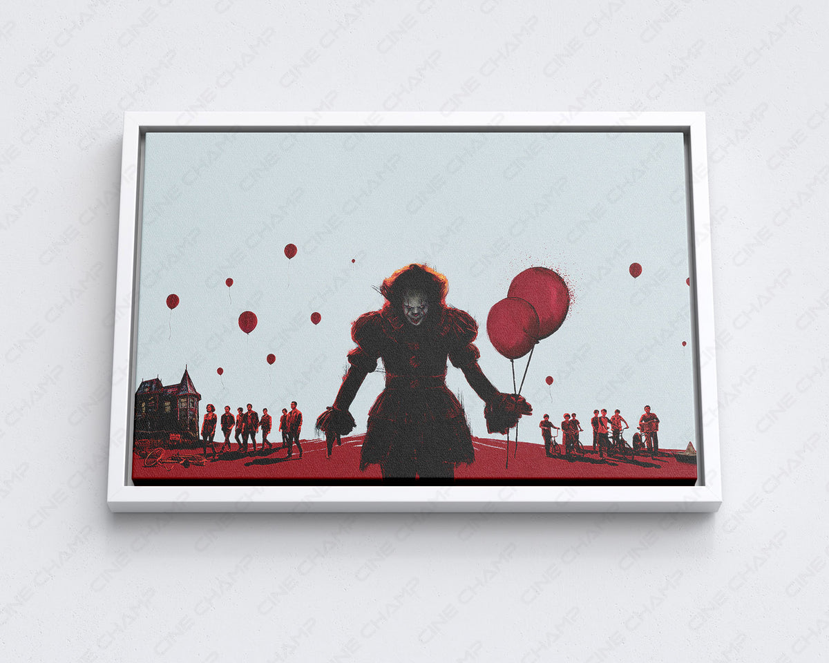 Dark Pennywise cinematic canvas print