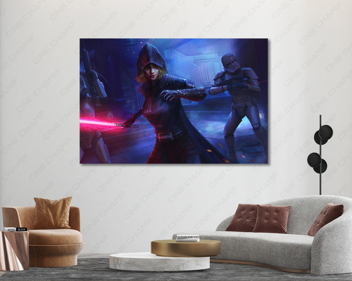 Dark Side Assassin Canvas Artwork