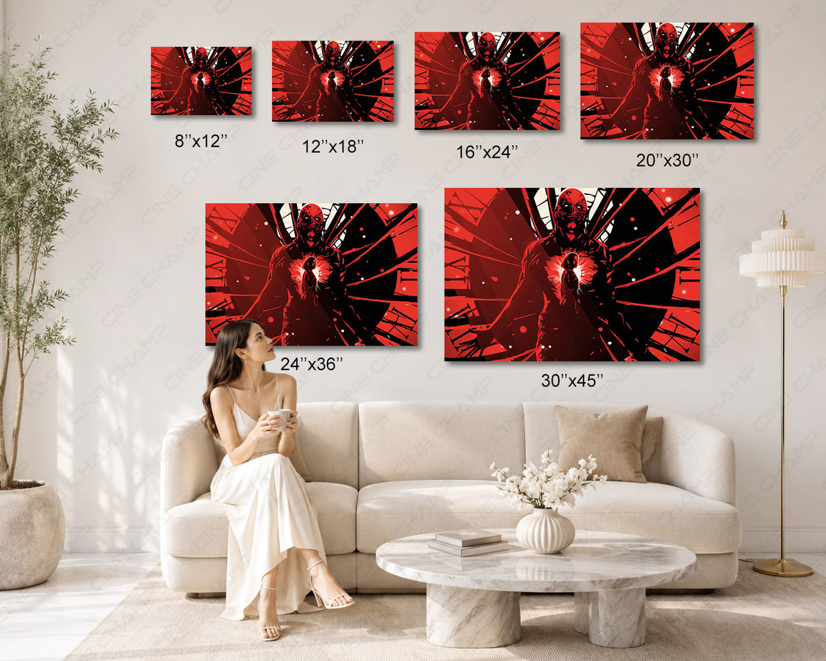 Dark Stranger Things Illustrated Wall Art