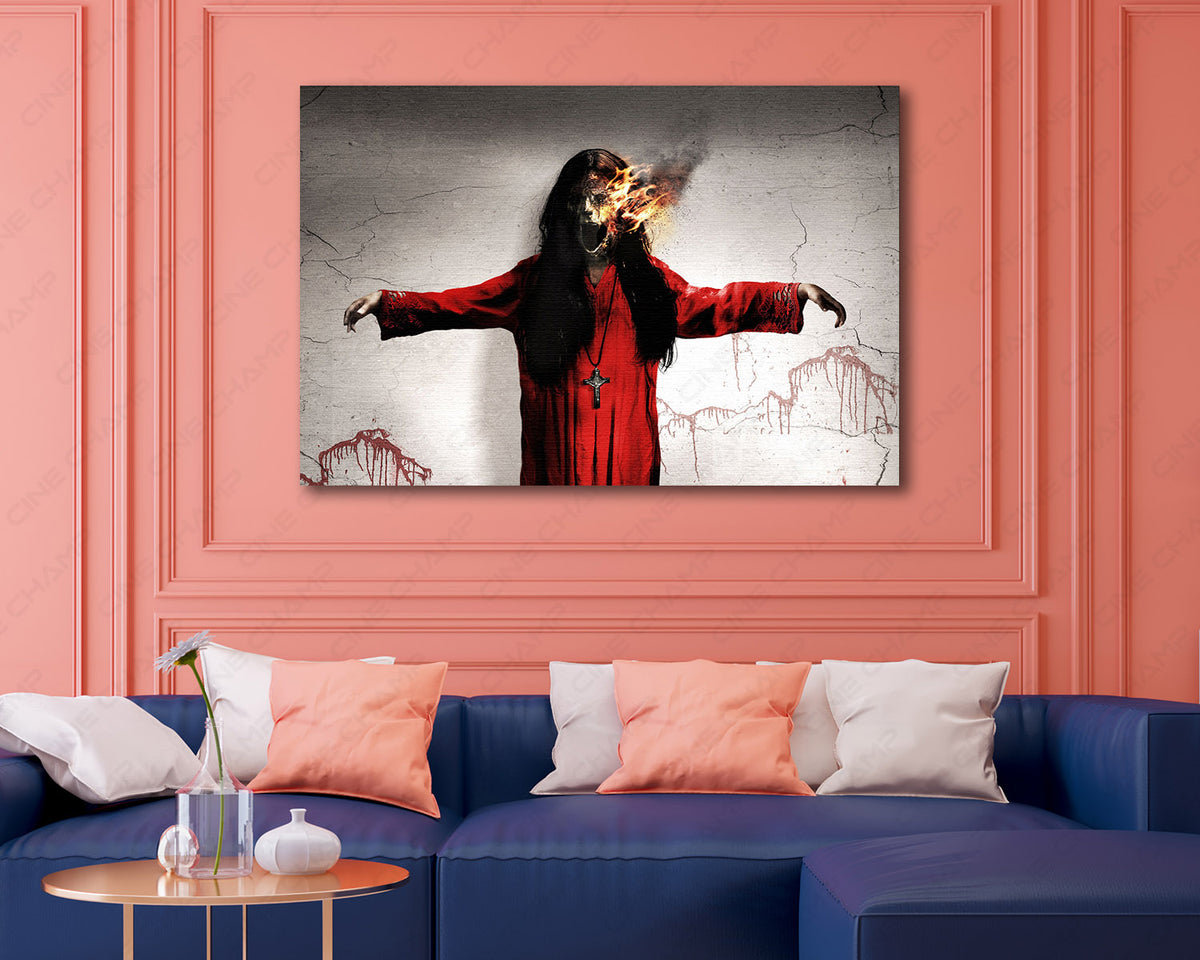 Dark fantasy Demon Eye canvas print