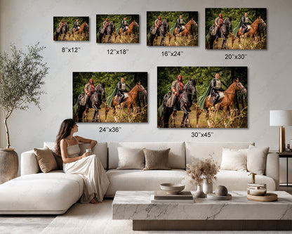 Dark fantasy superhero canvas wall art