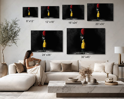 Dark horror character premium canvas