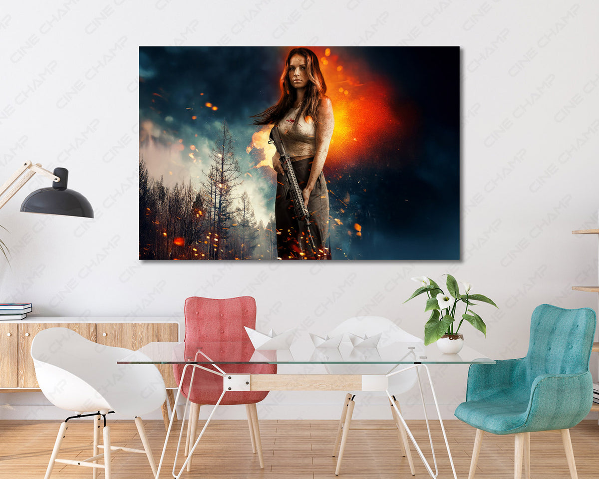 Dark thriller movie wall art