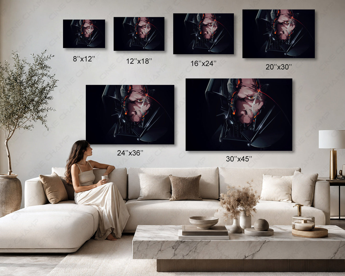 Darth Vader Canvas Print Premium Star Wars Wall Art