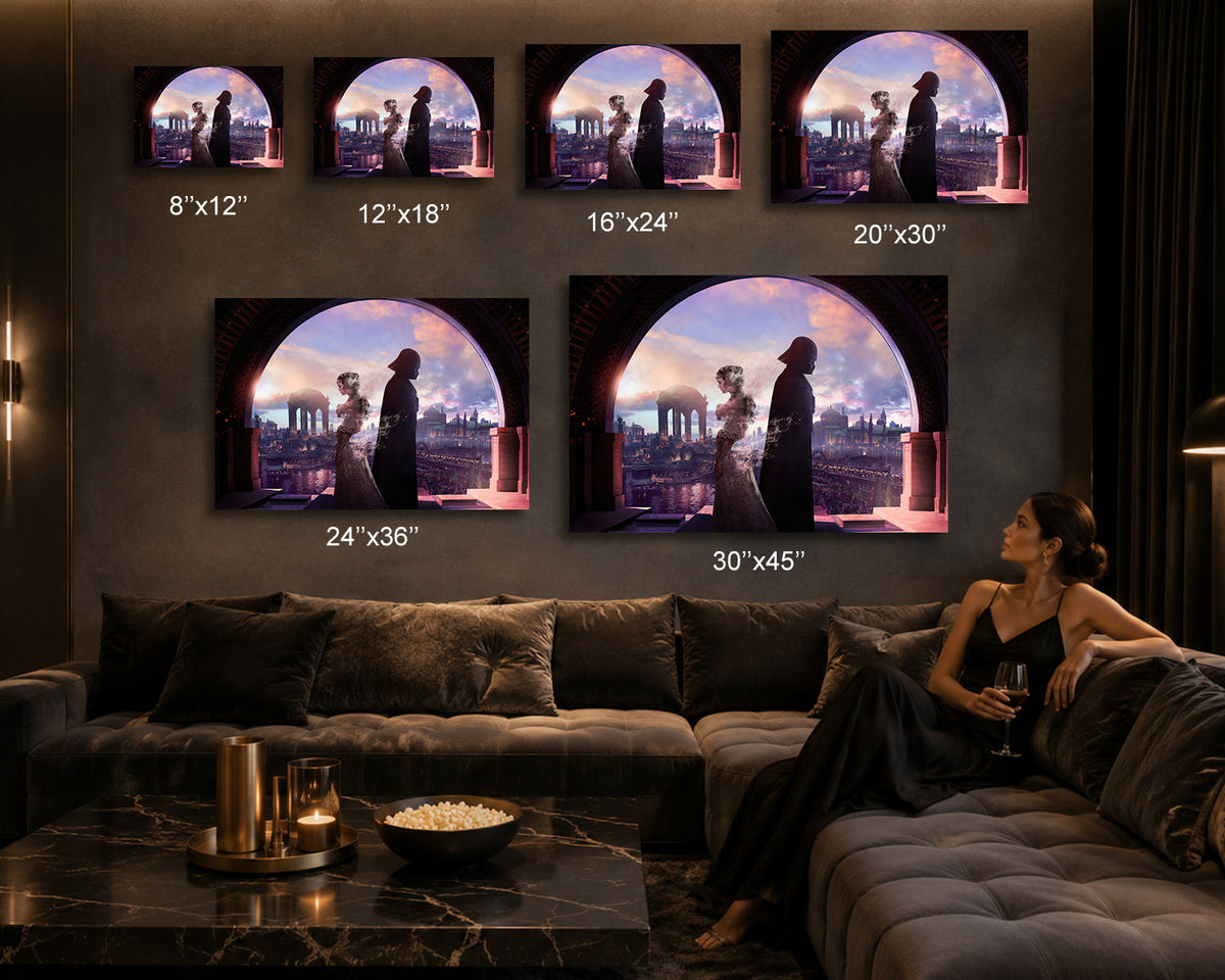 Darth Vader Cinematic Canvas Wall Art