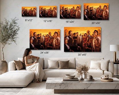Death on the Nile Canvas Print Premium Mystery Movie Wall Art