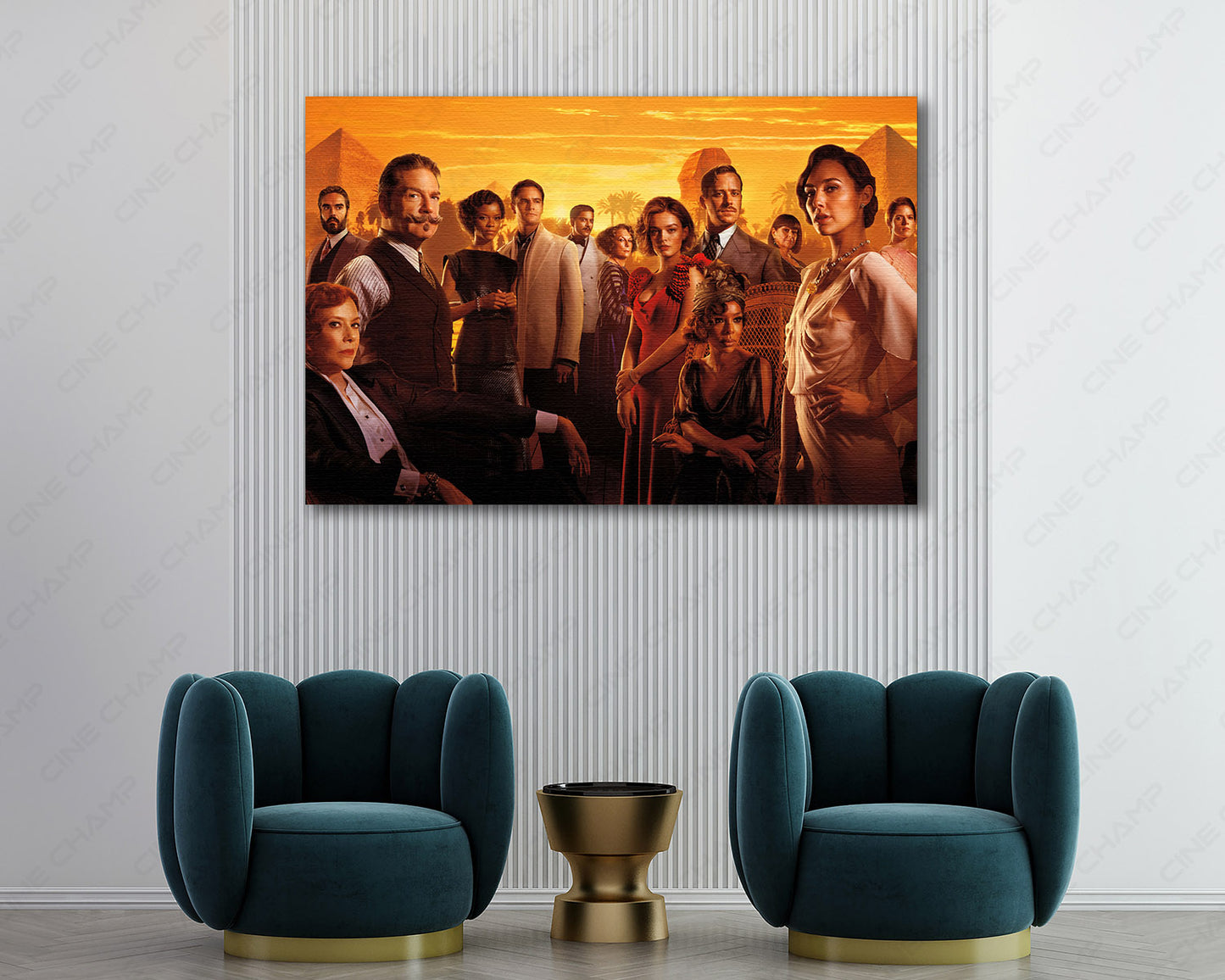 Death on the Nile Canvas Print Premium Mystery Movie Wall Art