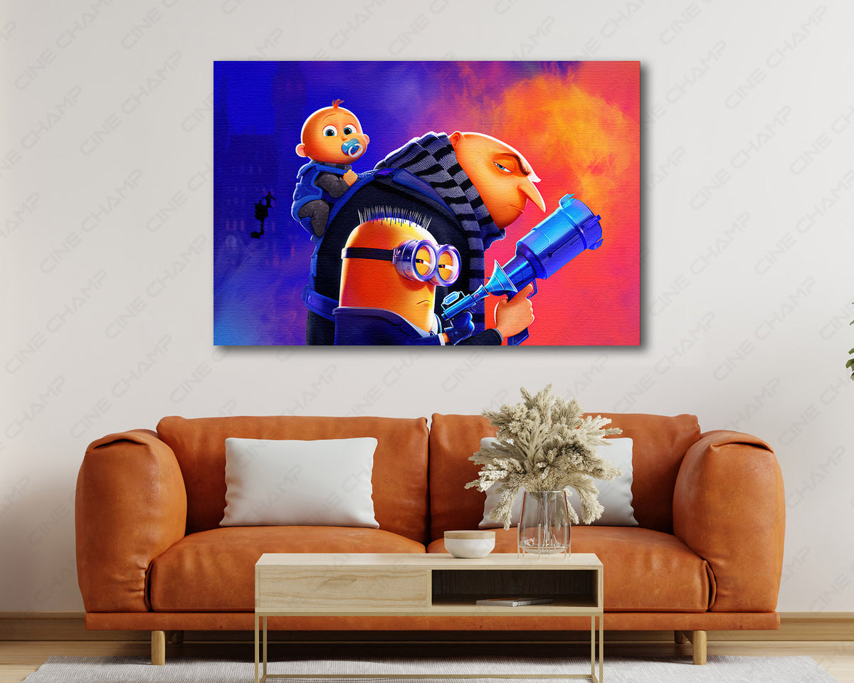 Despicable Me 4 Minions canvas print