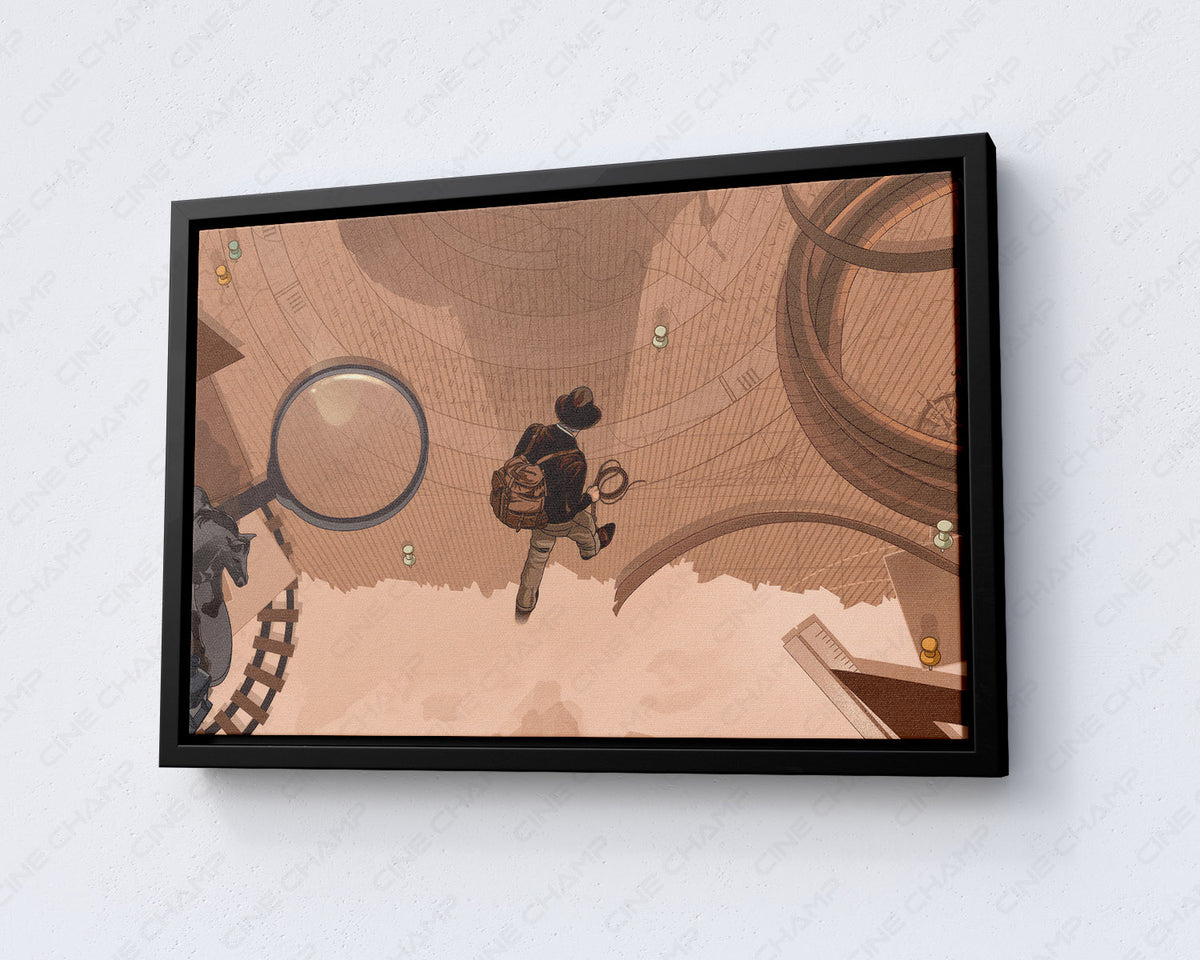 Dial of Destiny cinematic canvas artwork