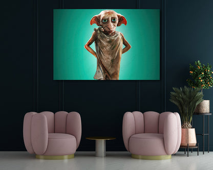 Dobby magical character canvas artwork